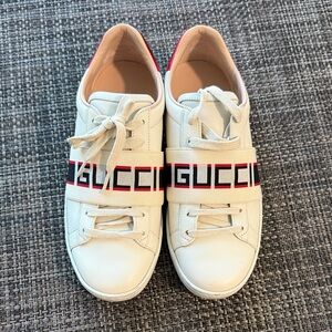 Gucci White and Red Women's Sneakers